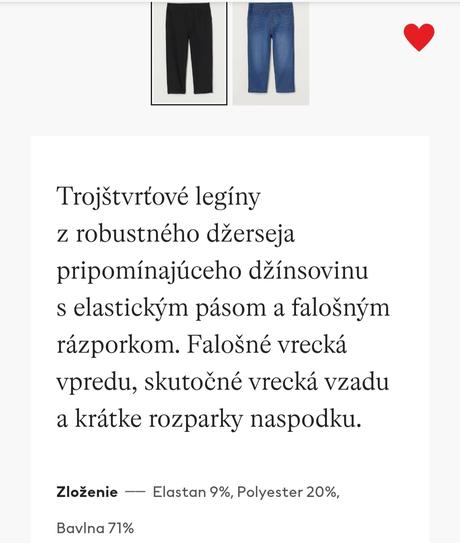 3/4 nohavice, h&m,158