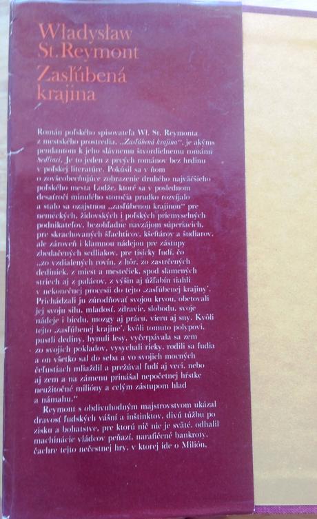Zasľúbená krajina , wladyslaw st. reymont, 