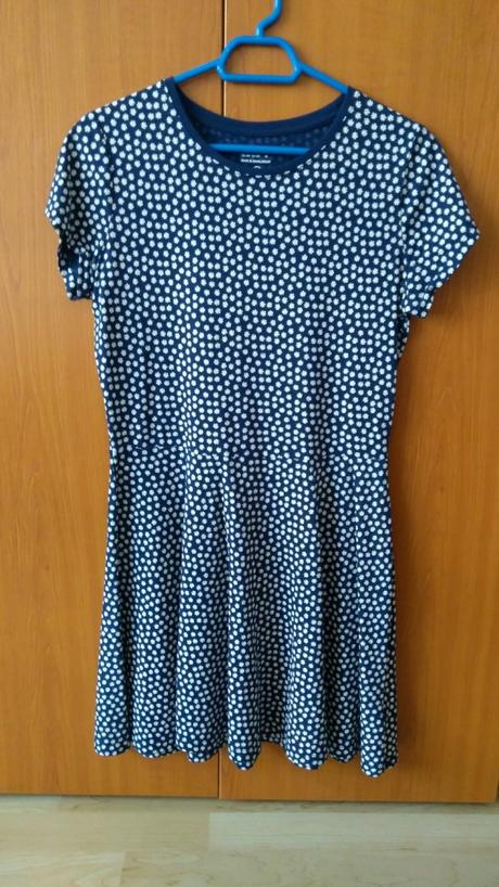 Dievčenské tmavomodré letné šaty s potlačou, f&f,164