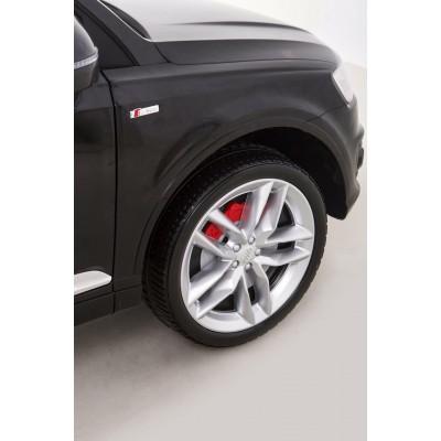 Elektrické autíčko audi q7 new, čierne lakované, e,