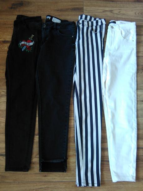 Rifle čierne-biele-čiernobiele, s