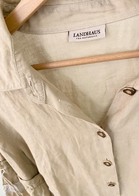 Ľanová košeľa č.46, c&a,46