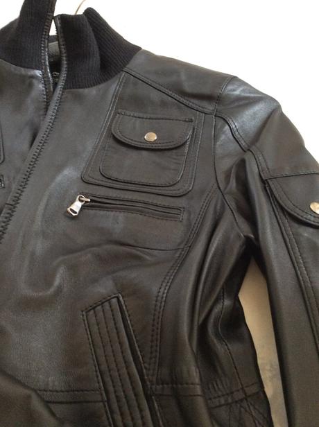 Kožená bunda z teľacej kože, l