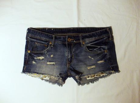 Trhané jeansové kraťase h&m, h&m,40