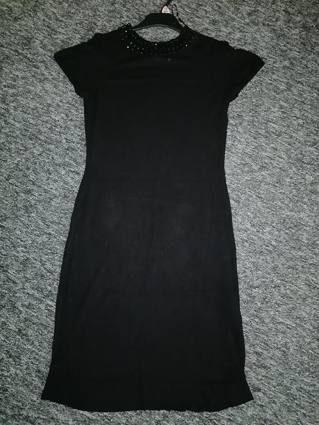 Značkové úpletové šaty s náhrdelníkom, h&m,s