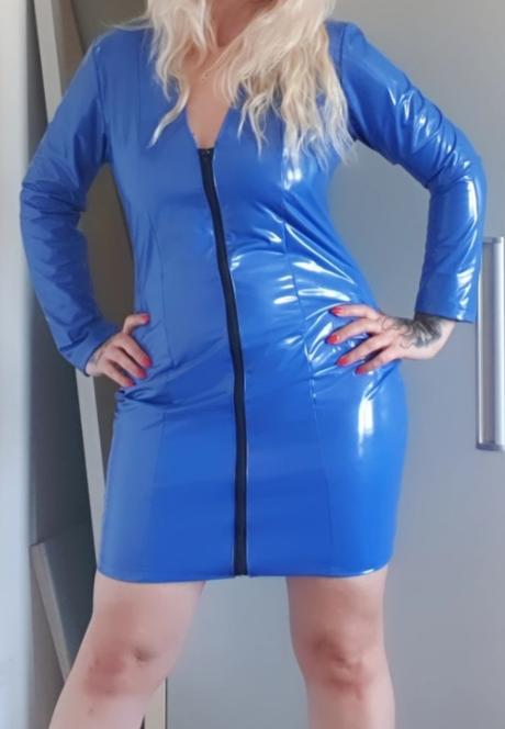 Lakované/vynilové šaty xl/xxl, xl