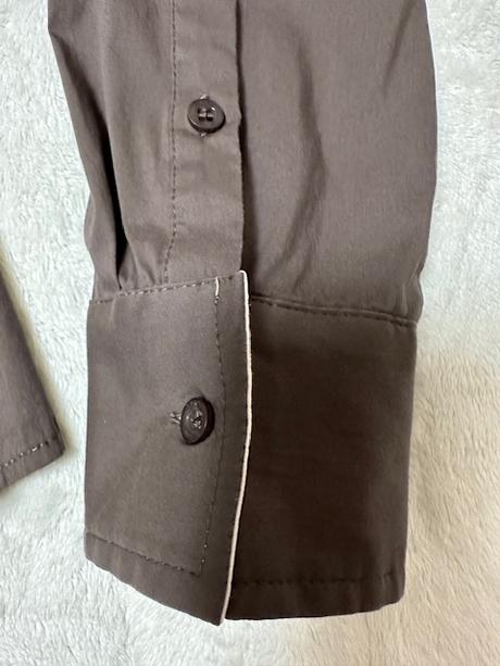 Hnedo-béžová košeľa s volánikmi zn. gaudi, gaudi,m