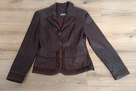 Kabátik z pravej kože, s