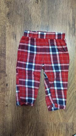 Nohavice karovane  flanelove, f&f,86