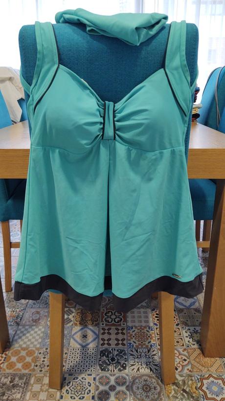 Predám krásne tehotenské plavky 2x oblečené, 40