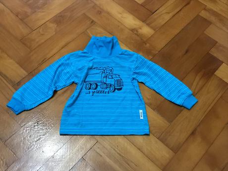 Detské modré tričko s dlhým rukávom, betty mode,92