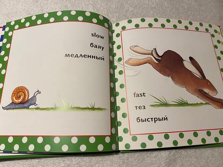 Rusko anglicka detská knižka opposites protivopolo,