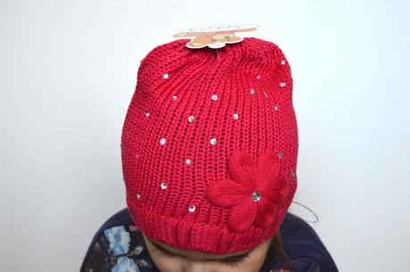 Háčkovaná čiapočka s kvetom, 80 - 158