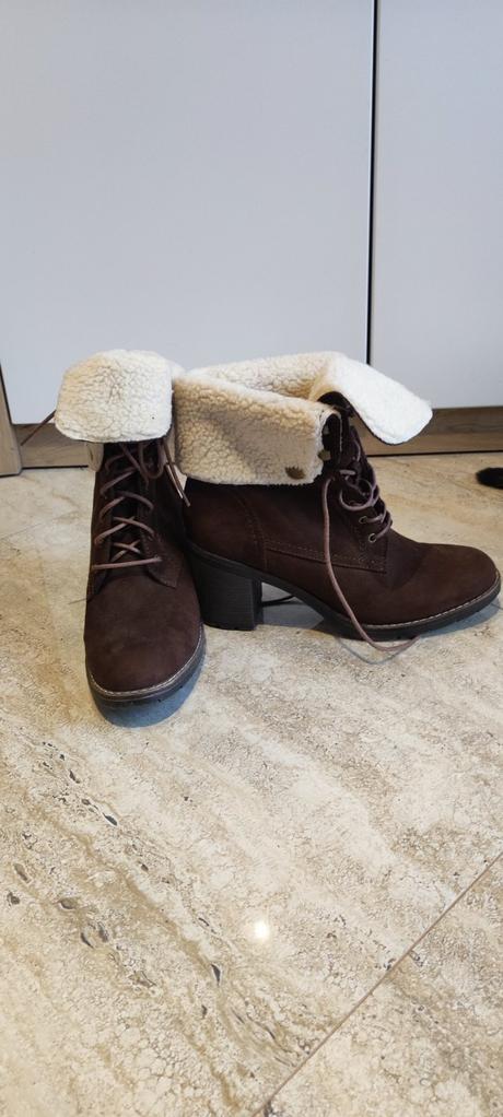 Kotnikove čižmičky s kožušinkou, deichmann,41