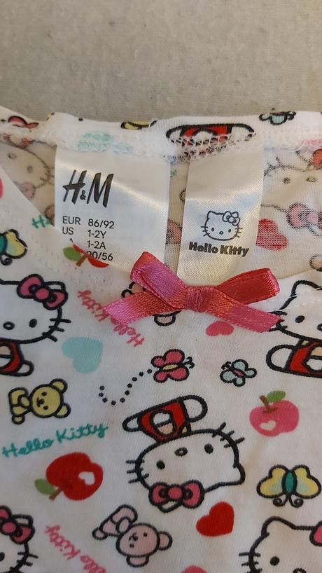 Letné pyžamko hallo kitty h&m 86/92, h&m,86