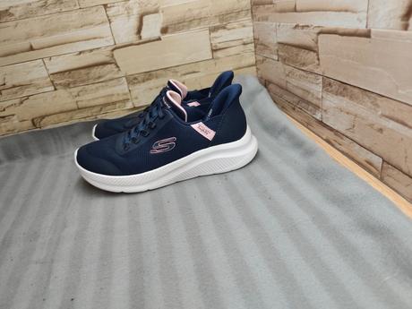 Skechers 37 - dámske tmavomodré našuchovacie tenis, skechers,37