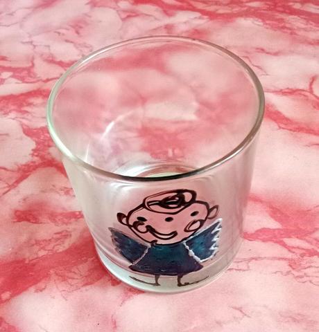 Pohárik s detským anjelíkom na kahanček, 