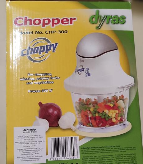 Sekáčik potravín chopper dyras, 