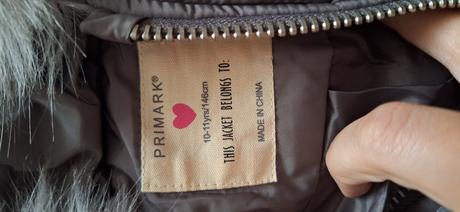 Zimna bunda, primark,146