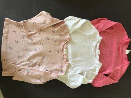 Trička h&m  3ks, h&m,86