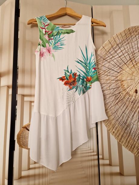 Predĺžené tielko desigual asymetrické strihu, desigual,s