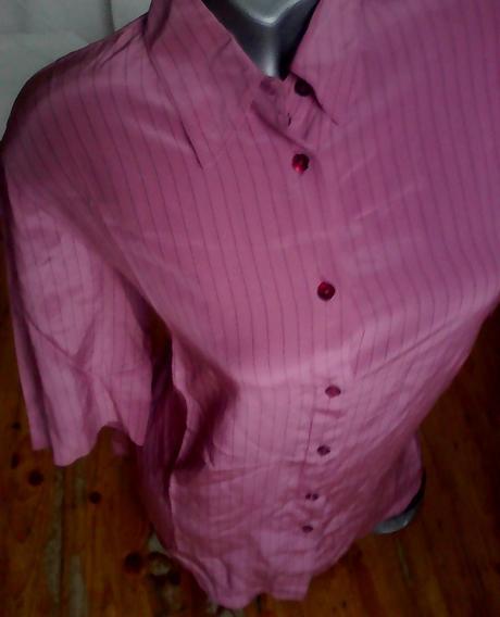 Hodvabna pasikava bluzka, xl