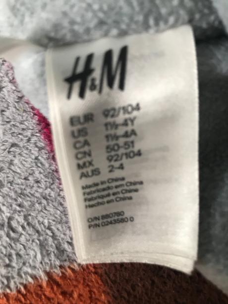 Čiapka podšitá, teplá - zn. h&m- veľ. 92 -104, h&m,92