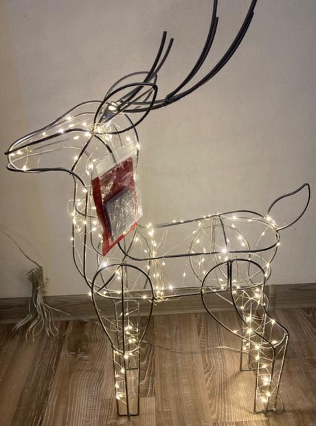 Led svietiaci vianočný sob, 