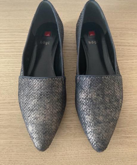 Hogl loaferky kožené vzor hadia koza 38,5, 38