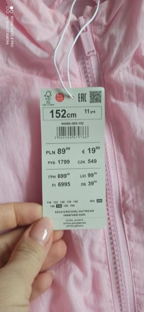 Balik veci reserved 152 a 35, 35 / 140–152