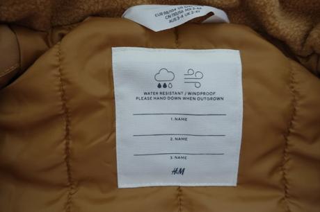 Bunda prechodná teplejšia, h&m,98