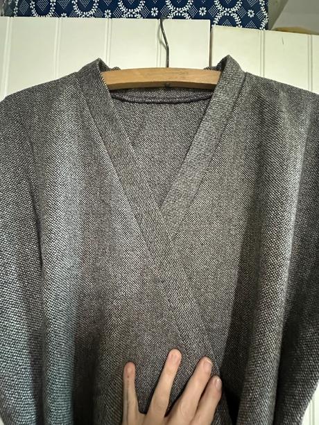 Vlnene kimono saty zn. ninja retzer, 