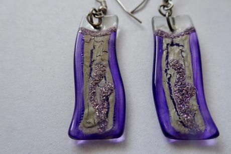 Náušnice fialové, 