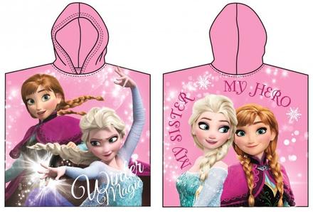 Detské pončo frozen pink - 2.trieda - skladom,,