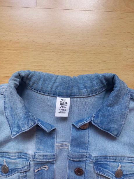 Dievčenská rifľová bunda, h&m,146