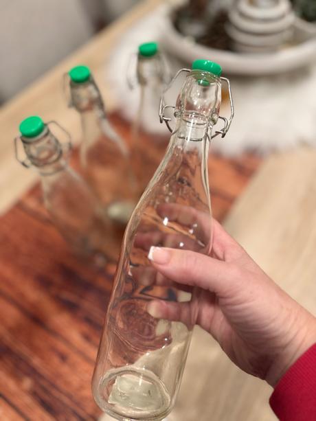 Sklenené fľaše so zatváraním 4 kusy,