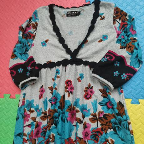 Farebná tunika príjemný materiál pussycat london, l