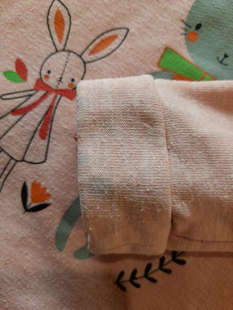 Mierne zateplená mikinka so zajačikom, 104