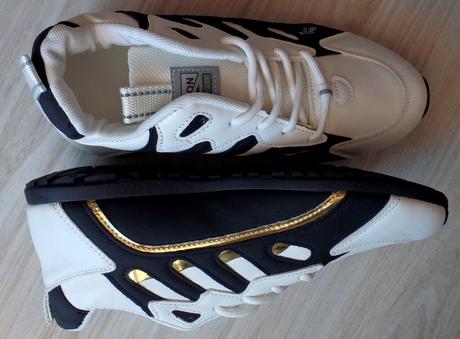 Bielo čierne botasky, v.40, 40 / 41