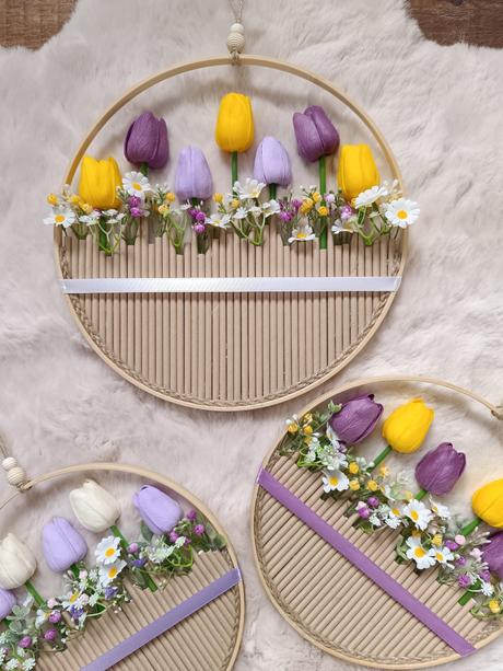 Kvetinová fialovo-žltá dekorácia, 