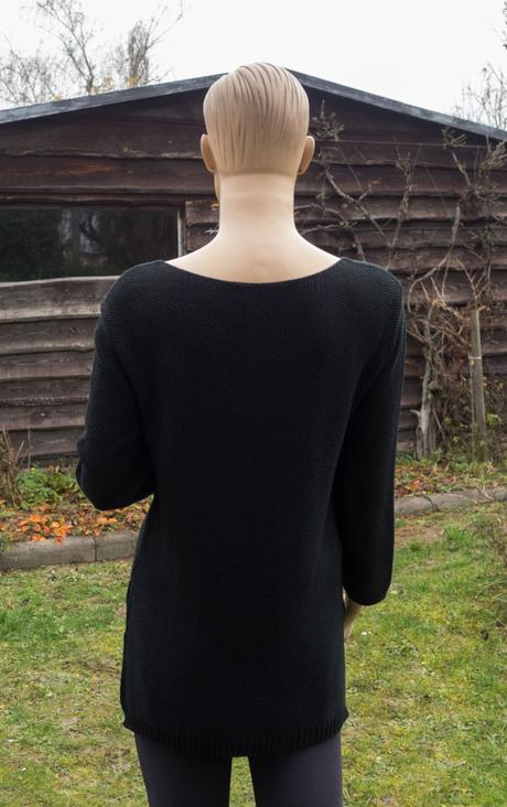 Čierny elegantný pulóver, 40