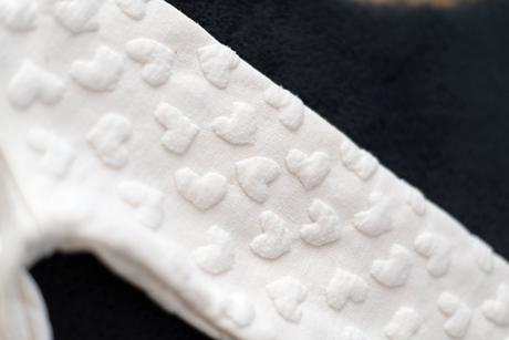 Biela mikinka so srdiečkami, pepco,116