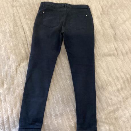 Modré nohavice so zipsami, f&f,38