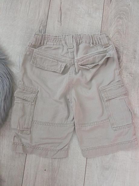 Chlapčenské béžové rifľové kraťasy h&m (4-5 r.), h&m,110