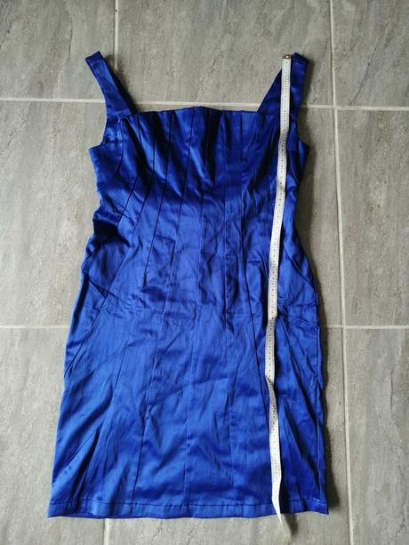 Modré šaty heaven, v36-38,kráľovská modrá, m