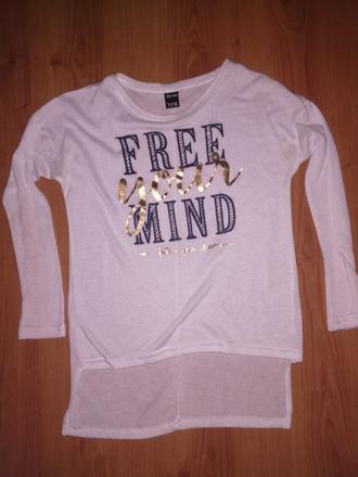 Dievčenske tričko s dlhým rukávom, 140