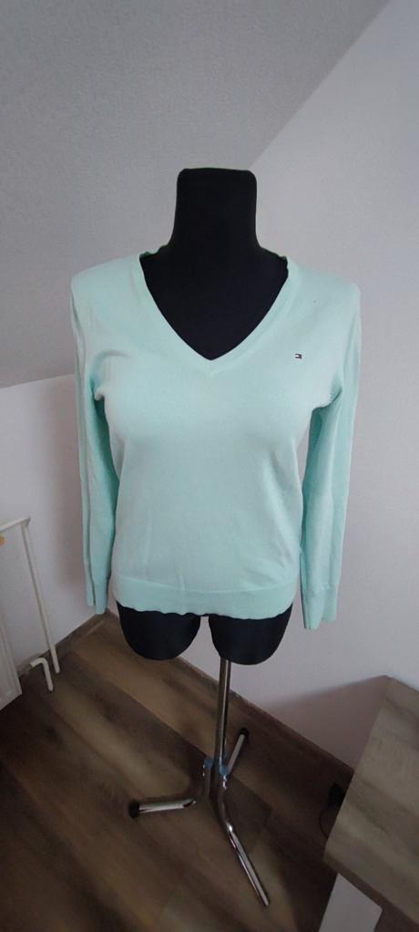 Mentolovy svetrík th, tommy hilfiger,m