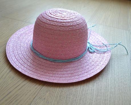 Ružový letný klobúk s trblietkami, pepco,128