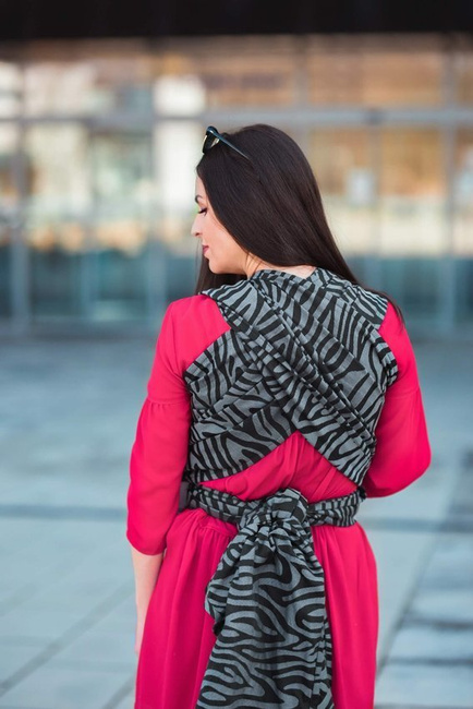 Šatka be lenka - zebra - grey, be lenka