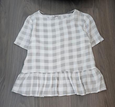 Soulcal károvaná blúzka peplum, s